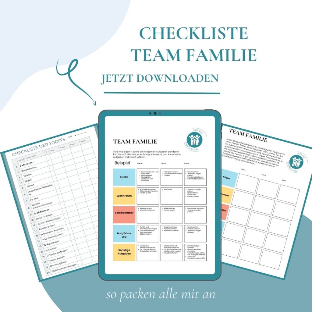 Team Familie - Deine Checkliste